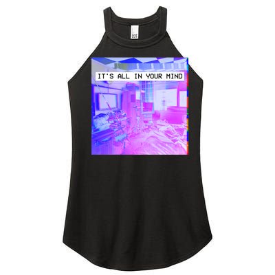 Vaporwave Room It's All In Your Mind Women's Perfect Tri Rocker Tank