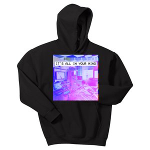 Vaporwave Room It's All In Your Mind Kids Hoodie