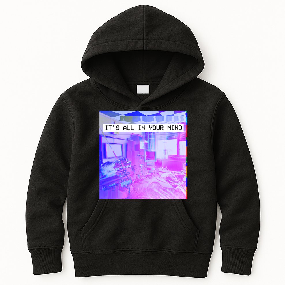 Vaporwave Room It's All In Your Mind Kids Hoodie