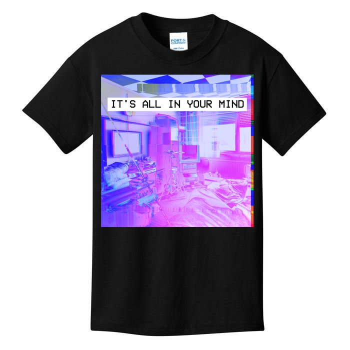 Vaporwave Room It's All In Your Mind Kids T-Shirt