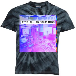 Vaporwave Room It's All In Your Mind Kids Tie-Dye T-Shirt