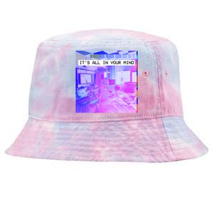 Vaporwave Room It's All In Your Mind Tie-Dyed Bucket Hat