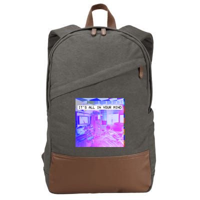 Vaporwave Room It's All In Your Mind Cotton Canvas Backpack