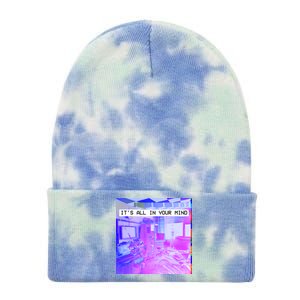 Vaporwave Room It's All In Your Mind Tie Dye 12in Knit Beanie