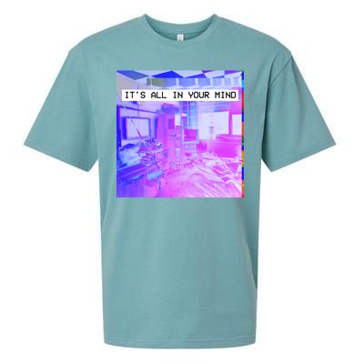 Vaporwave Room It's All In Your Mind Sueded Cloud Jersey T-Shirt