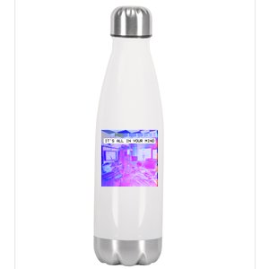 Vaporwave Room It's All In Your Mind Stainless Steel Insulated Water Bottle