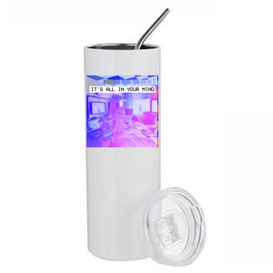 Vaporwave Room It's All In Your Mind Stainless Steel Tumbler