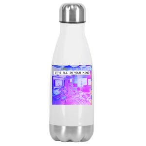 Vaporwave Room It's All In Your Mind Stainless Steel Insulated Water Bottle