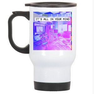 Vaporwave Room It's All In Your Mind Stainless Steel Travel Mug