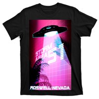 Vaporwave Storm Area 51 UFO T-Shirt