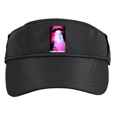 Vaporwave Storm Area 51 UFO Adult Drive Performance Visor