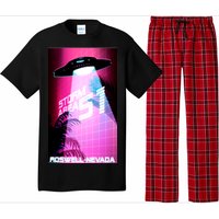 Vaporwave Storm Area 51 UFO Pajama Set