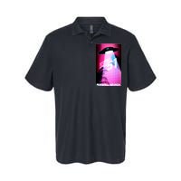 Vaporwave Storm Area 51 UFO Softstyle Adult Sport Polo