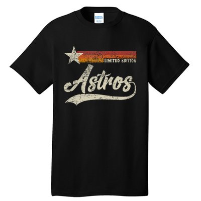 Vintage Astros Retro Style 70s 80s First Name Tall T-Shirt