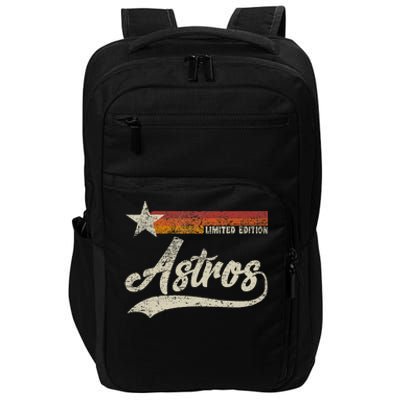 Vintage Astros Retro Style 70s 80s First Name Impact Tech Backpack