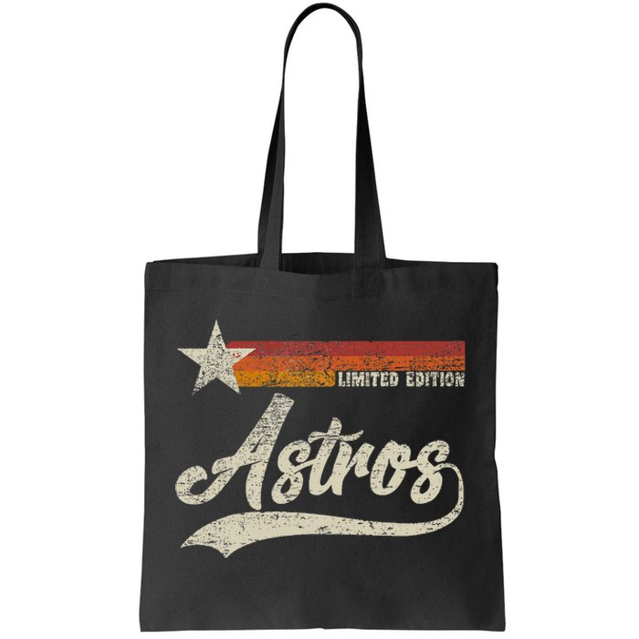 Vintage Astros Retro Style 70s 80s First Name Tote Bag