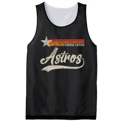 Vintage Astros Retro Style 70s 80s First Name Mesh Reversible Basketball Jersey Tank