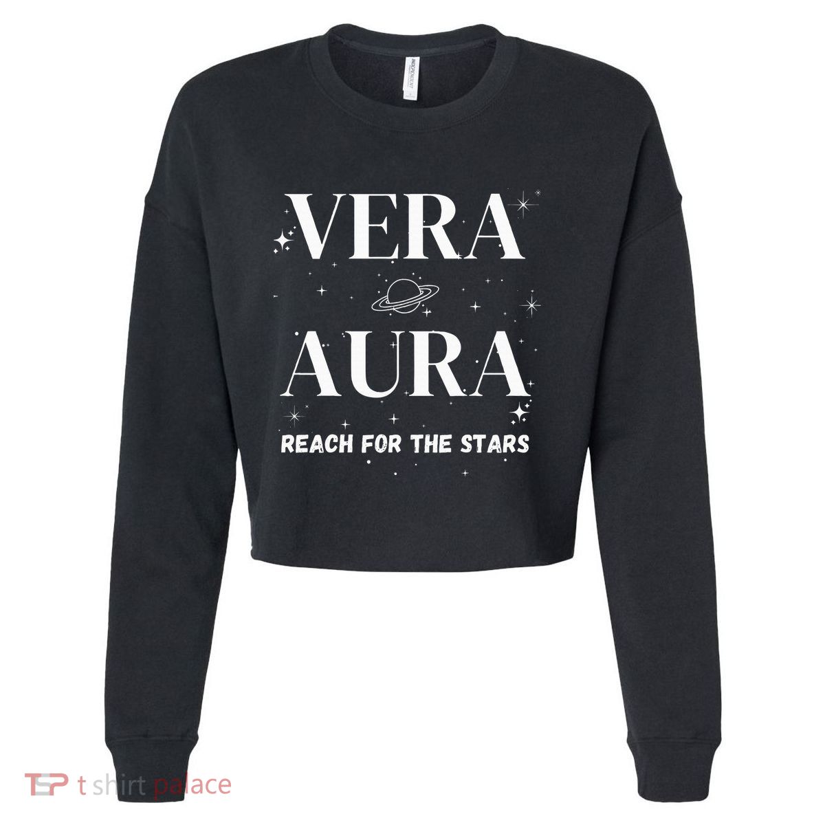 Vera Aura Reach For The Stars Sky Lovers Cropped Pullover Crew