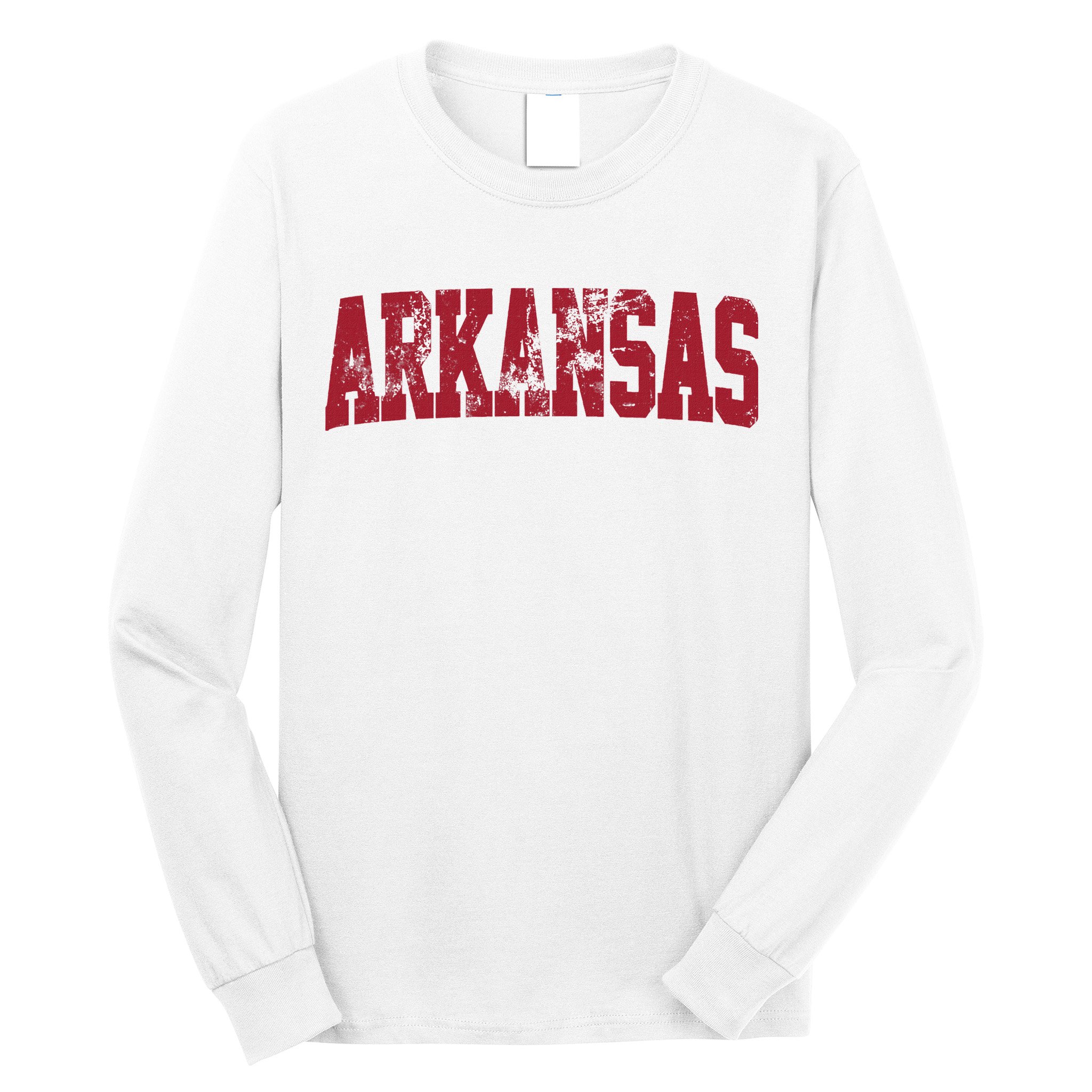 Vintage Arkansas Retro Arkansas Throwback Worn Faded Long Sleeve Shirt