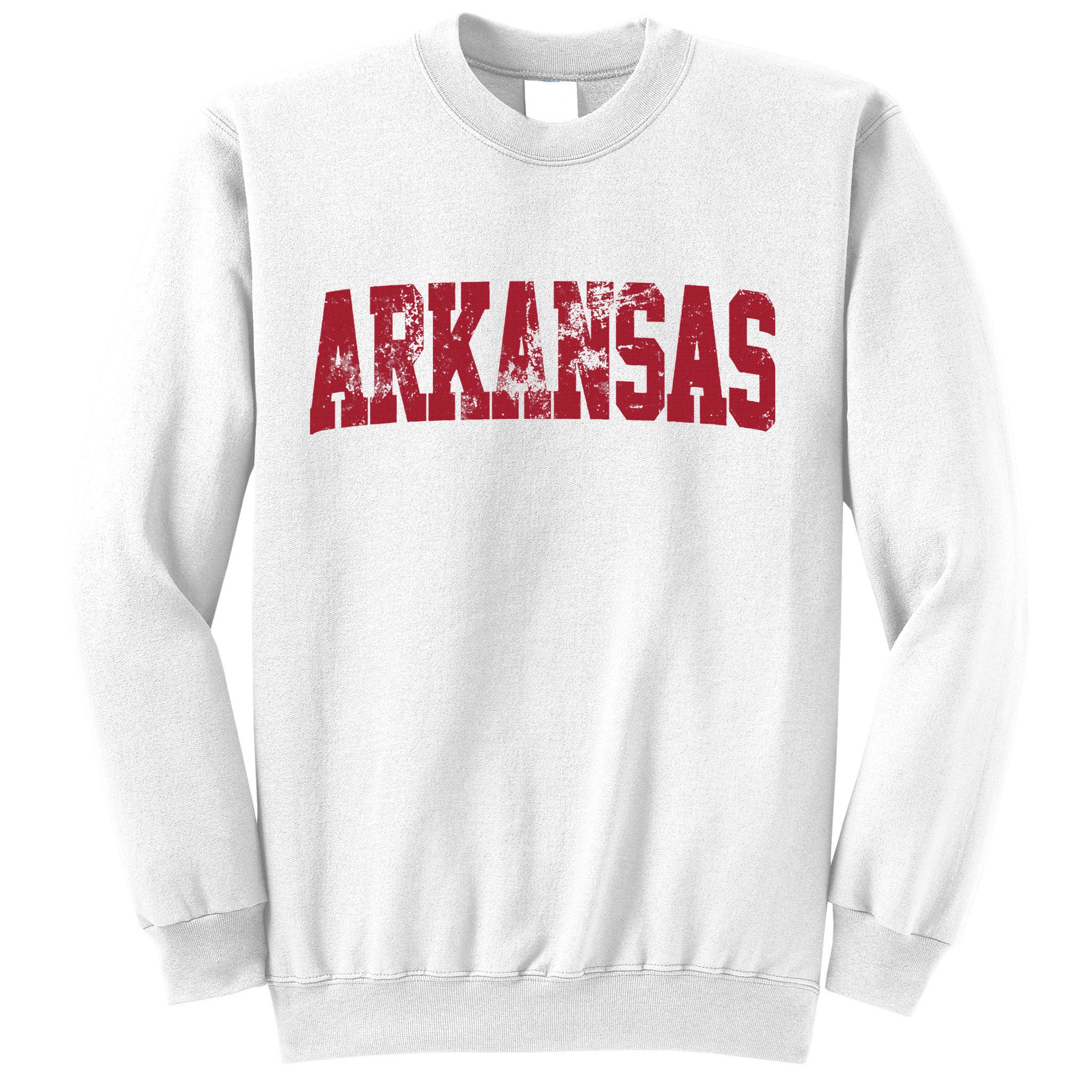 Vintage Arkansas Retro Arkansas Throwback Worn Faded Sweatshirt