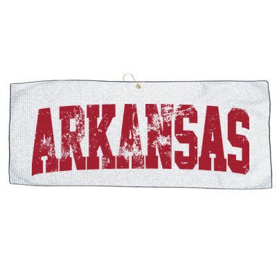 Vintage Arkansas Retro Arkansas Throwback Worn Faded Large Microfiber Waffle Golf Towel