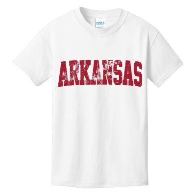 Vintage Arkansas Retro Arkansas Throwback Worn Faded Kids T-Shirt