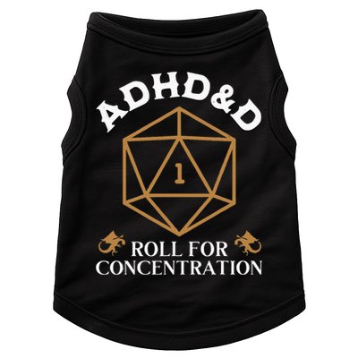 Vintage Adhd&D Roll For Concentration Dnd Doggie Tank