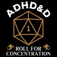 Vintage Adhd&D Roll For Concentration Dnd Apron