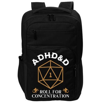 Vintage Adhd&D Roll For Concentration Dnd Impact Tech Backpack