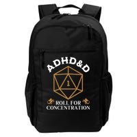 Vintage Adhd&D Roll For Concentration Dnd Backpack