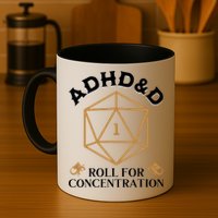 Vintage Adhd&D Roll For Concentration Dnd Mug
