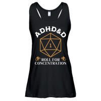 Vintage Adhd&D Roll For Concentration Dnd Ladies Essential Flowy Tank
