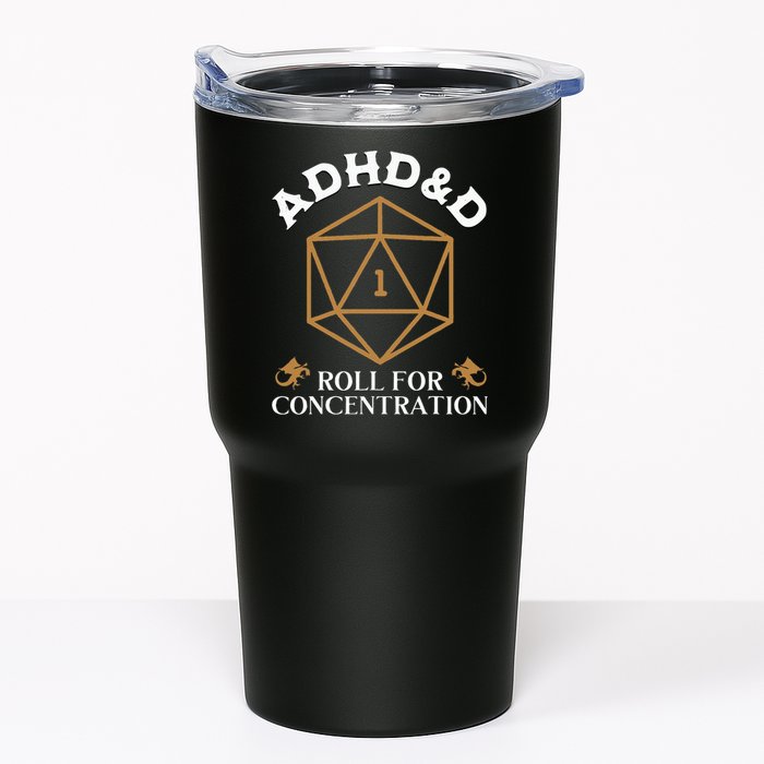 Vintage Adhd&D Roll For Concentration Dnd Tumbler