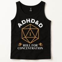 Vintage Adhd&D Roll For Concentration Dnd Tank Top