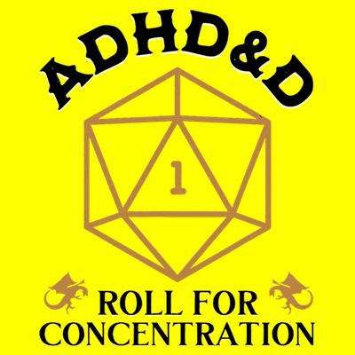 Vintage Adhd&D Roll For Concentration Dnd T-Shirt