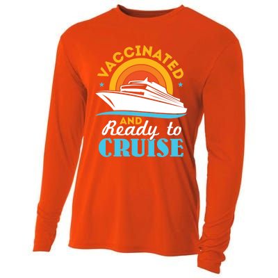 Vaccinated And Ready To Cruise Cruising Lover Cooling Performance Long Sleeve Crew