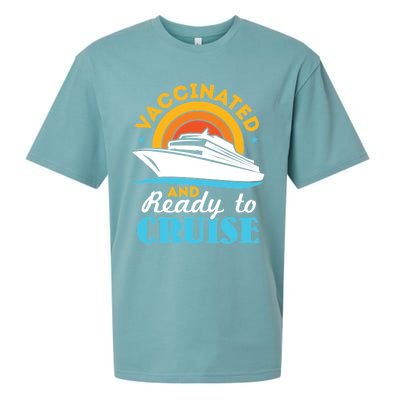 Vaccinated And Ready To Cruise Cruising Lover Sueded Cloud Jersey T-Shirt