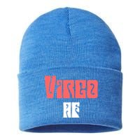 Virgo Af Retro / Hippie Vintage Zodiac Sign Quote Gift Sustainable Knit Beanie