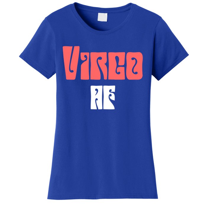 Virgo Af Retro / Hippie Vintage Zodiac Sign Quote Gift Women's T-Shirt