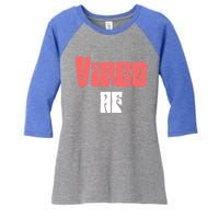 Virgo Af Retro / Hippie Vintage Zodiac Sign Quote Gift Women's Tri-Blend 3/4-Sleeve Raglan Shirt