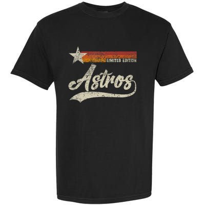 Vintage A.S.T.R.O.S Retro Style 70s 80s First Name Garment-Dyed Heavyweight T-Shirt