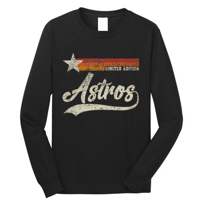 Vintage A.S.T.R.O.S Retro Style 70s 80s First Name Long Sleeve Shirt