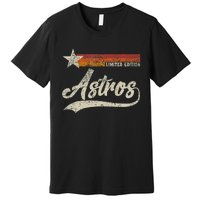 Vintage A.S.T.R.O.S Retro Style 70s 80s First Name Premium T-Shirt