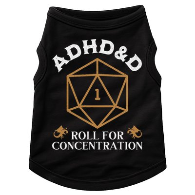Vintage Adhd&D Roll For Concentration Dnd Doggie Tank