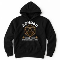 Vintage Adhd&D Roll For Concentration Dnd Hoodie