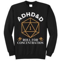 Vintage Adhd&D Roll For Concentration Dnd Sweatshirt