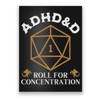Vintage Adhd&D Roll For Concentration Dnd Poster
