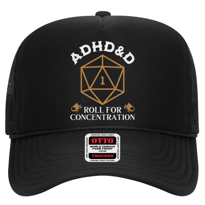 Vintage Adhd&D Roll For Concentration Dnd Hat