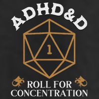 Vintage Adhd&D Roll For Concentration Dnd Hat