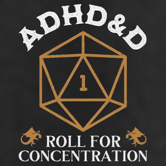 Vintage Adhd&D Roll For Concentration Dnd Hat